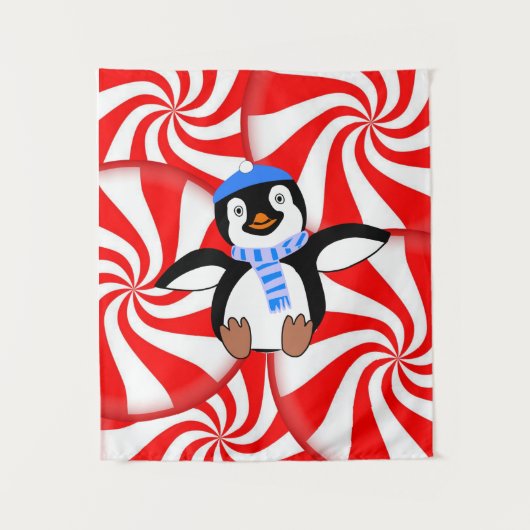 Tapisseries Penguin de Noël (Devant)