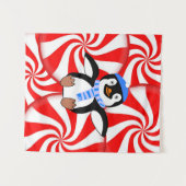 Tapisseries Penguin de Noël (Devant (Horizontal))