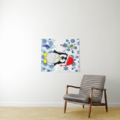 Tapisseries Penguin de Noël (En situation (horizontale))