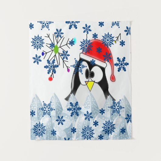 Tapisseries Penguin de Noël (Devant)
