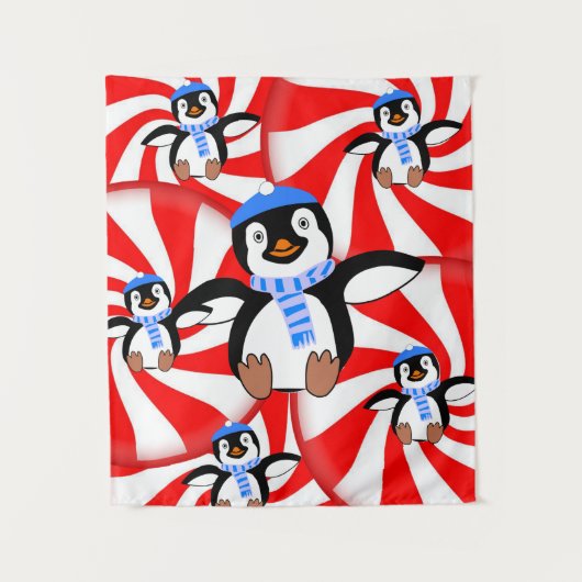 Tapisseries Penguin de Noël (Devant)