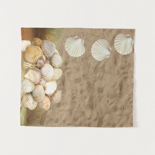 Tapisseries Sand Beach Clams (Devant (Horizontal))
