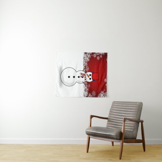 Tapisseries Snowman (En situation (horizontale))