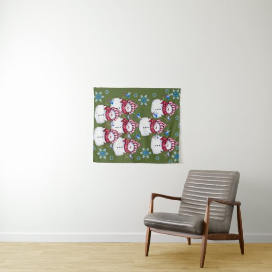 Tapisseries Snowman (En situation (horizontale))