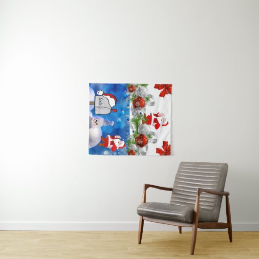 Tapisseries Snowman (En situation (horizontale))