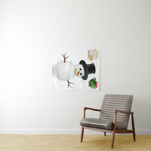 Tapisseries Snowman (En situation (horizontale))