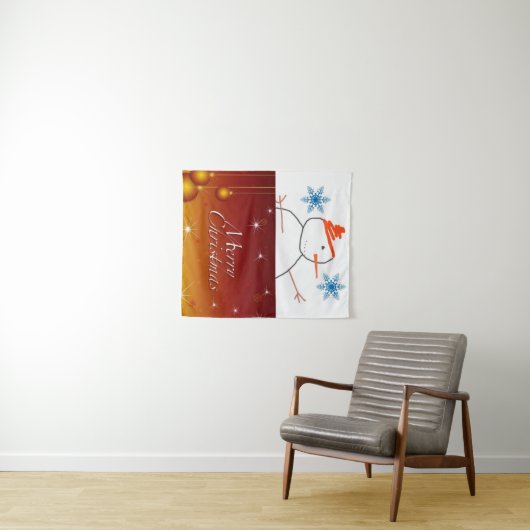 Tapisseries Snowman (En situation (horizontale))