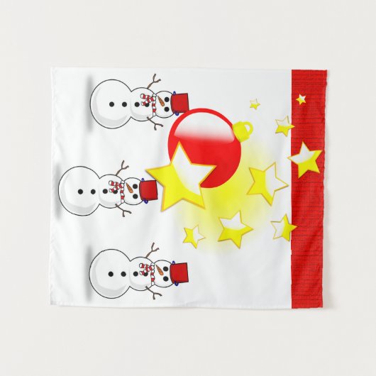 Tapisseries Snowman (Devant (Horizontal))