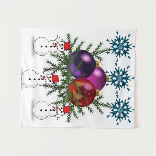 Tapisseries Snowman (Devant (Horizontal))