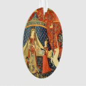 Tapisseries Unicorne Lady Legend Médiéval (devant)