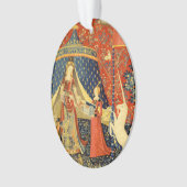 Tapisseries Unicorne Lady Legend Médiéval (devant)