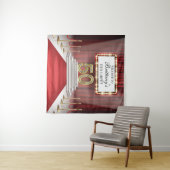Tapiz Red Carpet 50th Birthday Backdrop banner Wandkleed (In Situ (horizontaal))