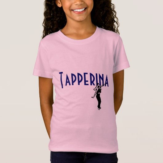 Tapperina a brodé le T-shirt (bleu) (Devant)