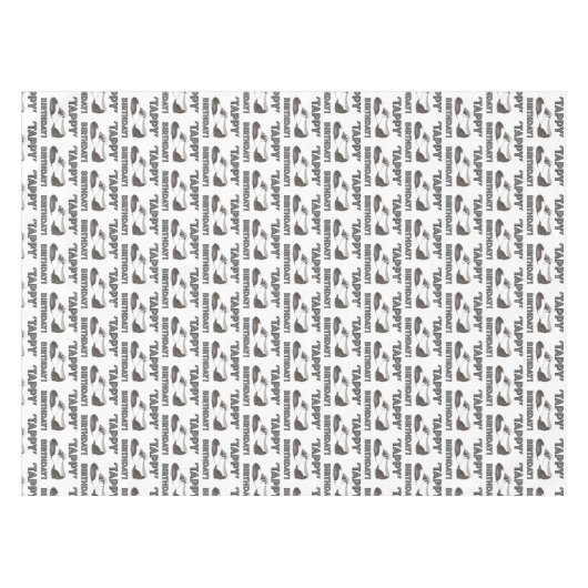 Tappy Happy Birthday Bday Tap Dance Tapdans Shoe Tafelkleed (Voorkant (Horizontaal))