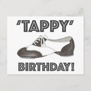 Tappy Verjaardag Tapdansschoen Feest Uitnodiging Briefkaart