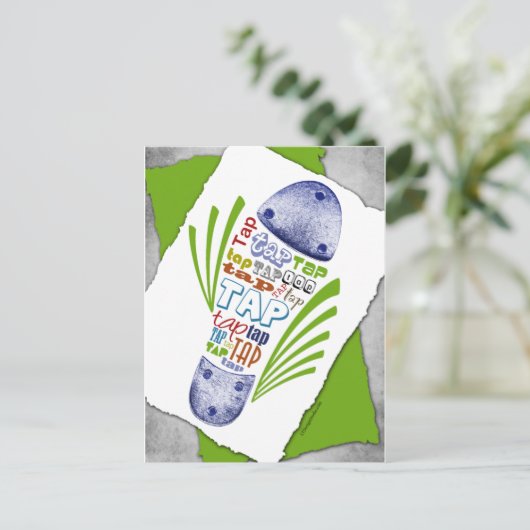 Tapschoen - Briefkaart (Staand voorkant)