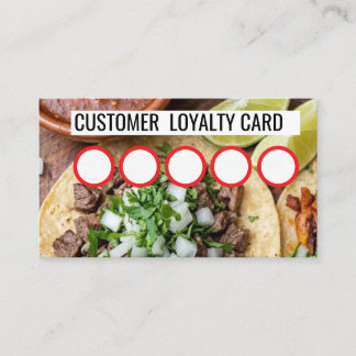 TAQUERIA - KLANTENLOYAALTEITSKAART  VISITEKAARTJE