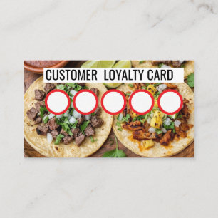 TAQUERIA - KLANTENLOYAALTEITSKAART  VISITEKAARTJE