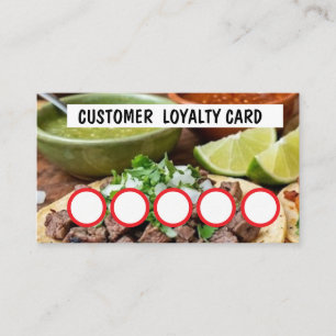 TAQUERIA - KLANTENLOYAALTEITSKAART  VISITEKAARTJE