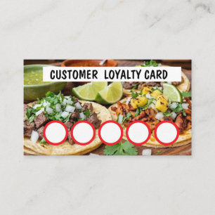 TAQUERIA - KLANTENLOYALITEITSKAART  VISITEKAARTJE