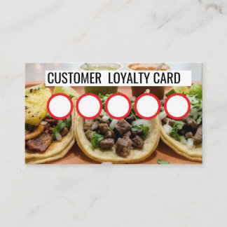 TAQUERIA - KLANTENLOYALITEITSKAART  VISITEKAARTJE