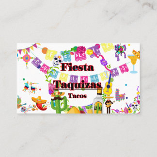 Taquizas Cartes de visite, Tacos Cartes de visite