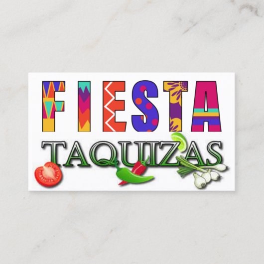 taquizas visitekaartje (Voorkant)