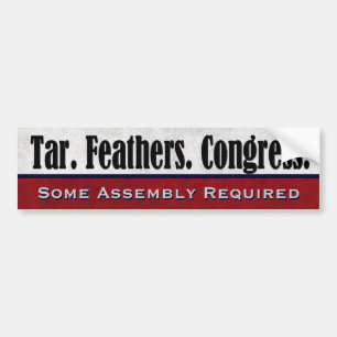 Tar Feathers Congres: Een andere assemblage vereis Bumpersticker