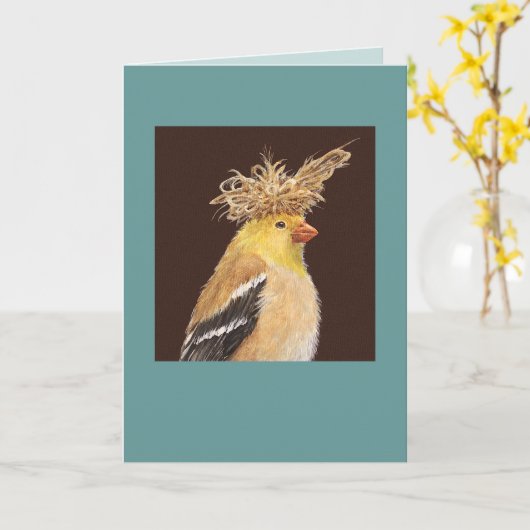 Tara la carte goldfinch (Fleur jaune)