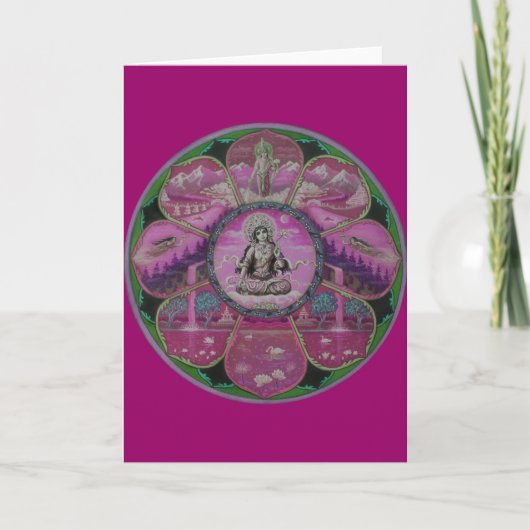 Tara Mandala van de godin wenskaart Kaart (Voorkant)