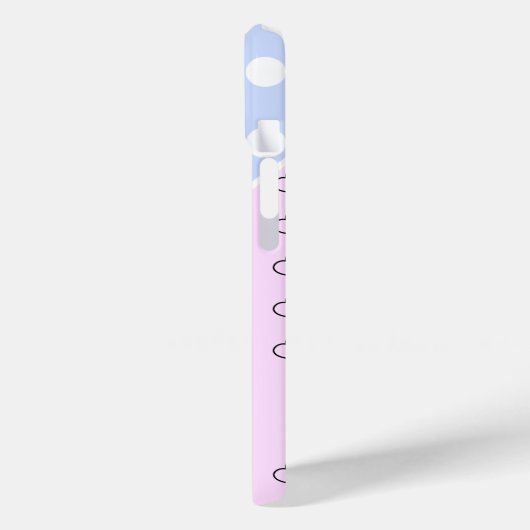 Tara - Naam Sjabloon - Lichtblauw en pastelroze Case-Mate iPhone Case (Achterkant / Links)