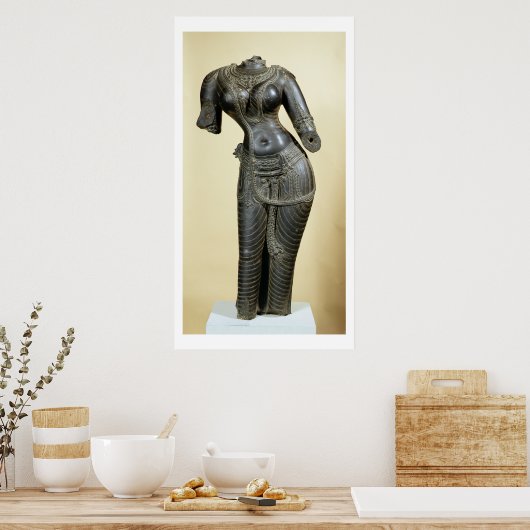 Tara, Nalanda, Bihar, Pala-dynastie (steen) Poster (Keuken)