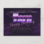 Tara Nom Prénom Date d'anniversaire de la carte po (Devant)