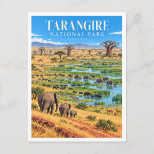 Tarangire National Park Silale-moeras Makuyuni Briefkaart
