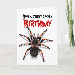 Tarantula Birthday Card Kaart