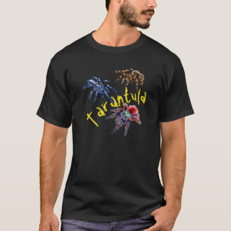 Tarantula blauw/rood/oranje/zwarte tarantula spin t-shirt