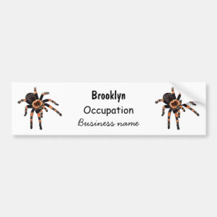 Tarantula cartoon illustratie bumpersticker