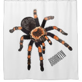 Tarantula cartoon illustratie douchegordijn (Voorkant)