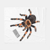 Tarantula cartoon illustratie fleece deken (Voorkant (Horizontaal))