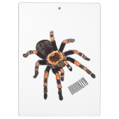 Tarantula cartoon illustratie klembord (Achterkant)