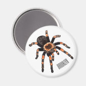 Tarantula cartoon illustratie magneet (Voorkant / Achterkant)