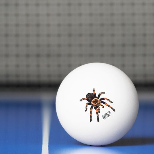Tarantula cartoon illustratie pingpongballen (Net)
