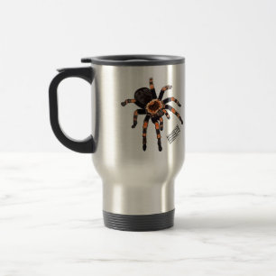 Tarantula cartoon illustratie reisbeker
