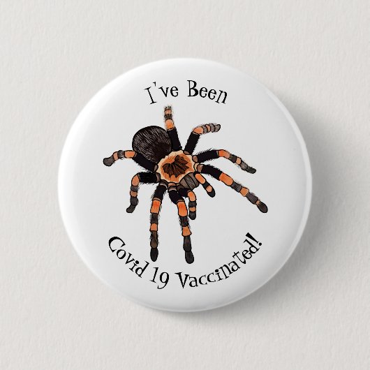 Tarantula cartoon illustratie ronde button 5,7 cm (Voorkant)