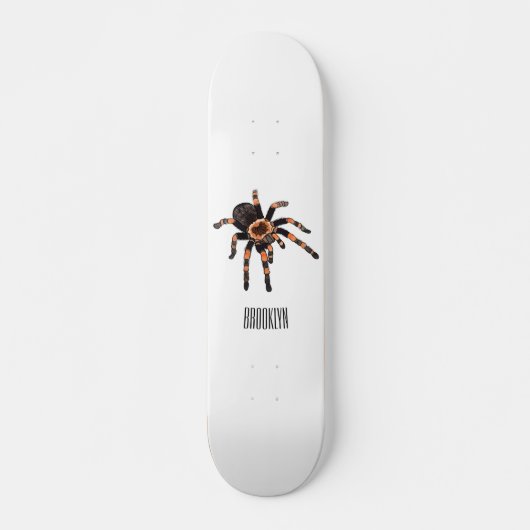 Tarantula cartoon illustratie skateboard (Voorkant)