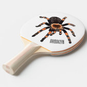 Tarantula cartoon illustratie tafeltennisbatje (Voorkant Gekanteld)
