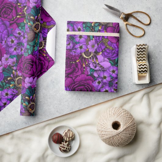 Tarantula garden 3 cadeaupapier (Crafts)