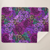 Tarantula garden 3 sherpa deken (Voorkant (horizontaal))