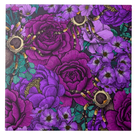 Tarantula garden 3 tegeltje (Voorkant)