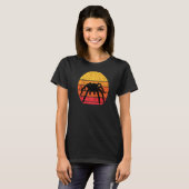 Tarantula Insects Bug Retro Sunset T-shirt (Voorkant volledig)